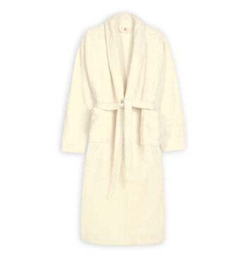 Halat de baie - Crem - Velur 100% Bumbac