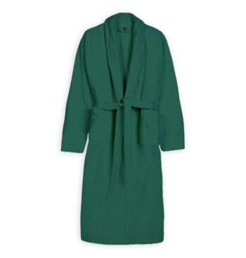 Halat de baie - Verde - Velur 100% Bumbac