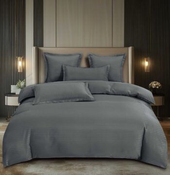 Lenjerie de pat damasc Premium gama Horeca - 6 piese | 16759-C