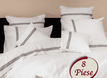 Lenjerie de pat 100% bumbac HoReCa - 8 piese | 7499-R