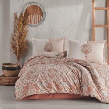 Lenjerie de pat ranforce Clasy King size | 11246-R