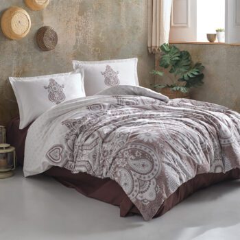 Lenjerie de pat ranforce Clasy King size | 15587-R