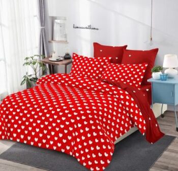 Lenjerie de pat bumbac finet cu elastic – 6 piese | 16715-PR