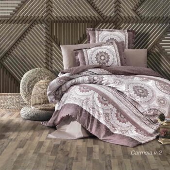 Lenjerie de pat satin Clasy King size | 6868-R