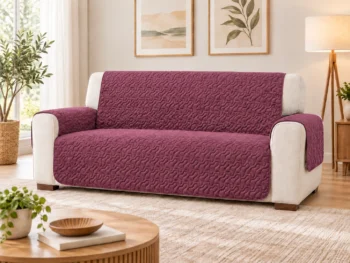 Cuvertura matlasata canapea - doua fete - 2/3 locuri - Cozy Plum
