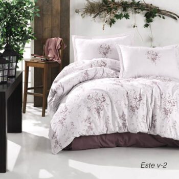 Lenjerie de pat ranforce Clasy King size | 1855-R