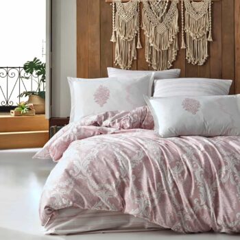Lenjerie de pat ranforce Clasy King size | 6952-R