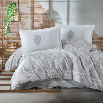 Lenjerie de pat ranforce Clasy King size | 6910-R