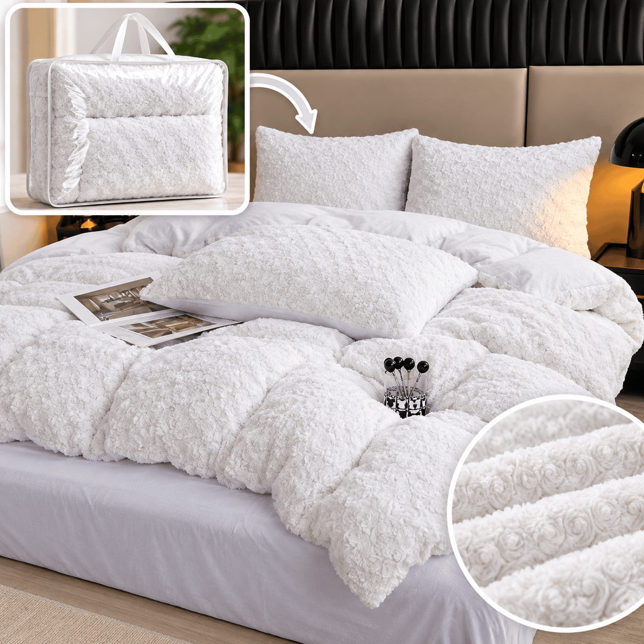 Lenjerie de pat cocolino Premium – 4 piese | 19445-TL