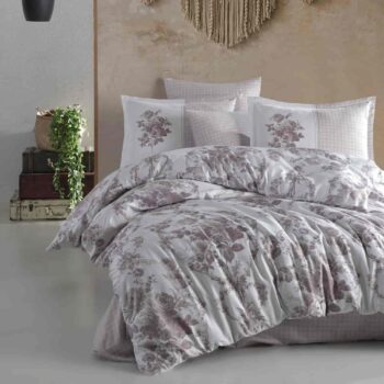 Lenjerie de pat satin Clasy King size | 6861-R