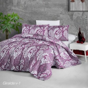 Lenjerie de pat satin Clasy King size | 1870-R