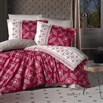Lenjerie de pat satin Clasy King size | 1866-R
