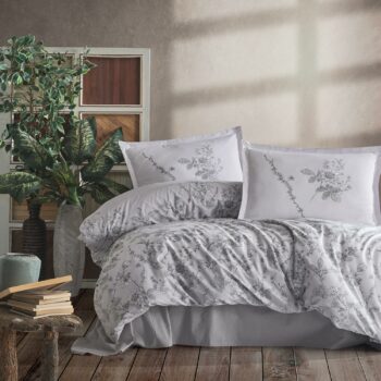 Lenjerie de pat ranforce Clasy King size | 11248-R