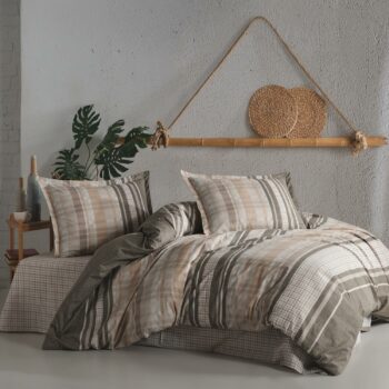 Lenjerie de pat ranforce Clasy King size | 11298-R