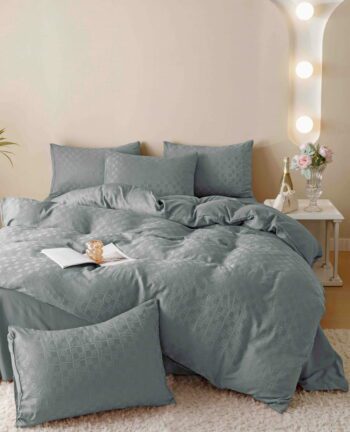 Lenjerie de pat fashion Jacquard + Finet - 6 piese | 5698-J