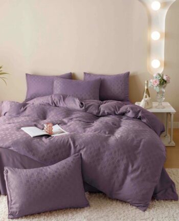 Lenjerie de pat fashion Jacquard + Finet - 6 piese | 5703-J