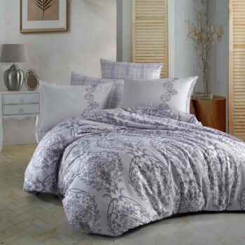 Lenjerie de pat satin Clasy King size | 6854-R