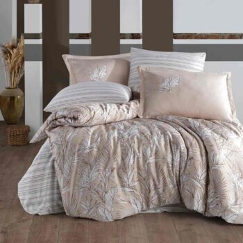Lenjerie de pat satin Clasy King size | 6852-R