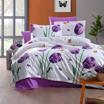 Lenjerie de pat ranforce Clasy King size | 11254-R