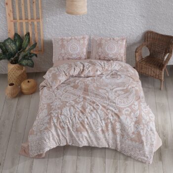 Lenjerie de pat ranforce Clasy King size | 11283-R