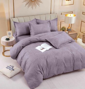 Lenjerie de pat bumbac finet cu elastic – 6 piese | 9013-J