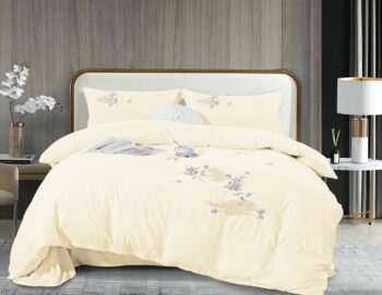 Lenjerie de pat bumbac Brodat - 4 piese | 12196-CA