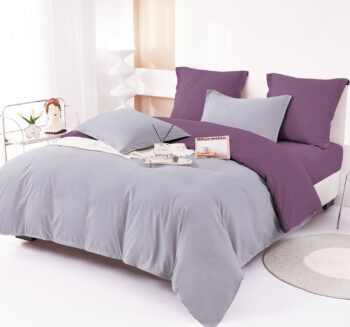 Lenjerie de pat bumbac finet Deluxe - uni - 6 piese | 14928-V