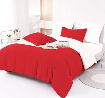 Lenjerie de pat bumbac finet Deluxe - uni - 6 piese | 14922-V