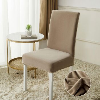 Set 6 huse de scaun Catifea - Elastice - Marime universala - Uni | 16059