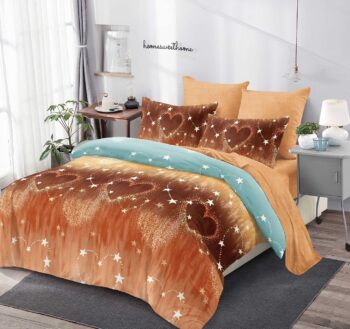 Lenjerie de pat bumbac finet cu elastic – 6 piese | 18534-PR