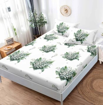 Husa de pat bumbac finet Premium - 3 piese | 19314-TL