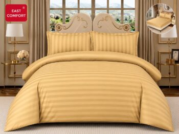 Lenjerie de pat damasc Horeca Premium - cu elastic - 4 piese | 19334-CH