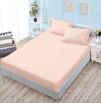 Husa de pat bumbac finet Premium - uni / cu elastic - 3 piese | 19385-TL