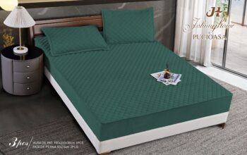 Topper bumbac + 2 fete de perna / 160x200cm | 19716-C