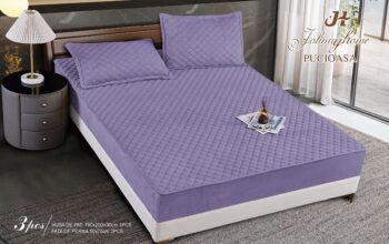 Topper bumbac + 2 fete de perna / 160x200cm | 19709-C