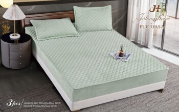Topper bumbac + 2 fete de perna / 160x200cm | 19711-C