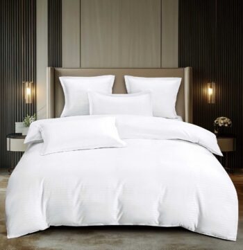 Lenjerie de pat damasc Premium gama Horeca - 6 piese | 16762-C